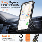 Ốp lưng điện thoại chống sốc từ tính có giá đỡ kim loại ẩn, dành cho iPhone 17 Pro Max, iPhone 17 Pro, iPhone 17, iPhone Air, iPhone 16 Pro Max, iPhone 16 Pro, iPhone 16 Plus, iPhone 16