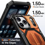 Ốp lưng điện thoại chống sốc từ tính có giá đỡ kim loại ẩn, dành cho iPhone 17 Pro Max, iPhone 17 Pro, iPhone 17, iPhone Air, iPhone 16 Pro Max, iPhone 16 Pro, iPhone 16 Plus, iPhone 16