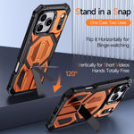 Ốp lưng điện thoại chống sốc từ tính có giá đỡ kim loại ẩn, dành cho iPhone 17 Pro Max, iPhone 17 Pro, iPhone 17, iPhone Air, iPhone 16 Pro Max, iPhone 16 Pro, iPhone 16 Plus, iPhone 16