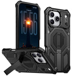Ốp lưng điện thoại chống sốc từ tính có giá đỡ kim loại ẩn, dành cho iPhone 17 Pro Max, iPhone 17 Pro, iPhone 17, iPhone Air, iPhone 16 Pro Max, iPhone 16 Pro, iPhone 16 Plus, iPhone 16