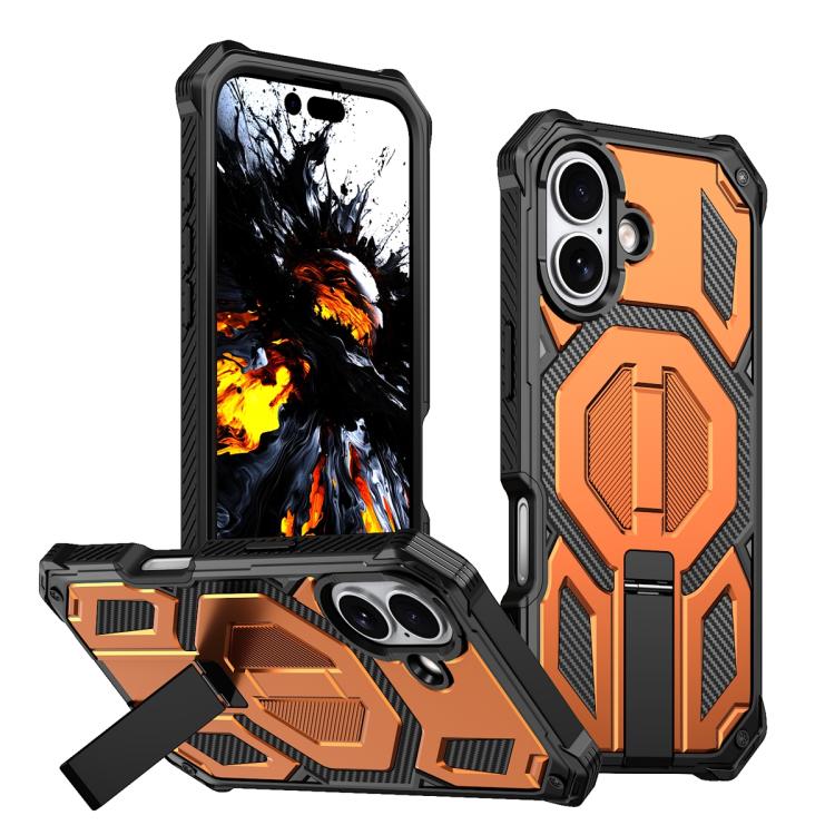 Ốp lưng điện thoại chống sốc từ tính có giá đỡ kim loại ẩn, dành cho iPhone 17 Pro Max, iPhone 17 Pro, iPhone 17, iPhone Air, iPhone 16 Pro Max, iPhone 16 Pro, iPhone 16 Plus, iPhone 16