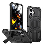Ốp lưng điện thoại chống sốc từ tính có giá đỡ kim loại ẩn, dành cho iPhone 17 Pro Max, iPhone 17 Pro, iPhone 17, iPhone Air, iPhone 16 Pro Max, iPhone 16 Pro, iPhone 16 Plus, iPhone 16