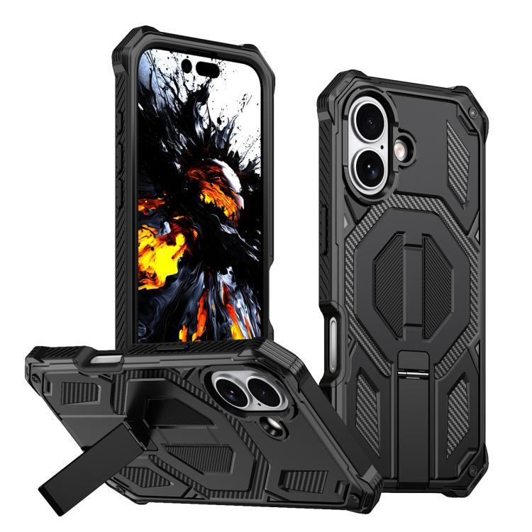 Ốp lưng điện thoại chống sốc từ tính có giá đỡ kim loại ẩn, dành cho iPhone 17 Pro Max, iPhone 17 Pro, iPhone 17, iPhone Air, iPhone 16 Pro Max, iPhone 16 Pro, iPhone 16 Plus, iPhone 16