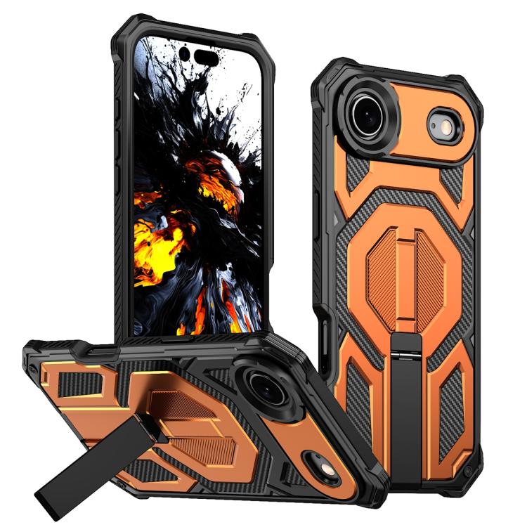 Ốp lưng điện thoại chống sốc từ tính có giá đỡ kim loại ẩn, dành cho iPhone 17 Pro Max, iPhone 17 Pro, iPhone 17, iPhone Air, iPhone 16 Pro Max, iPhone 16 Pro, iPhone 16 Plus, iPhone 16
