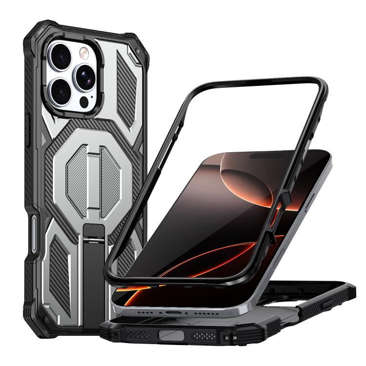 Ốp lưng điện thoại chống sốc từ tính có giá đỡ kim loại ẩn, dành cho iPhone 17 Pro Max, iPhone 17 Pro, iPhone 17, iPhone Air, iPhone 16 Pro Max, iPhone 16 Pro, iPhone 16 Plus, iPhone 16