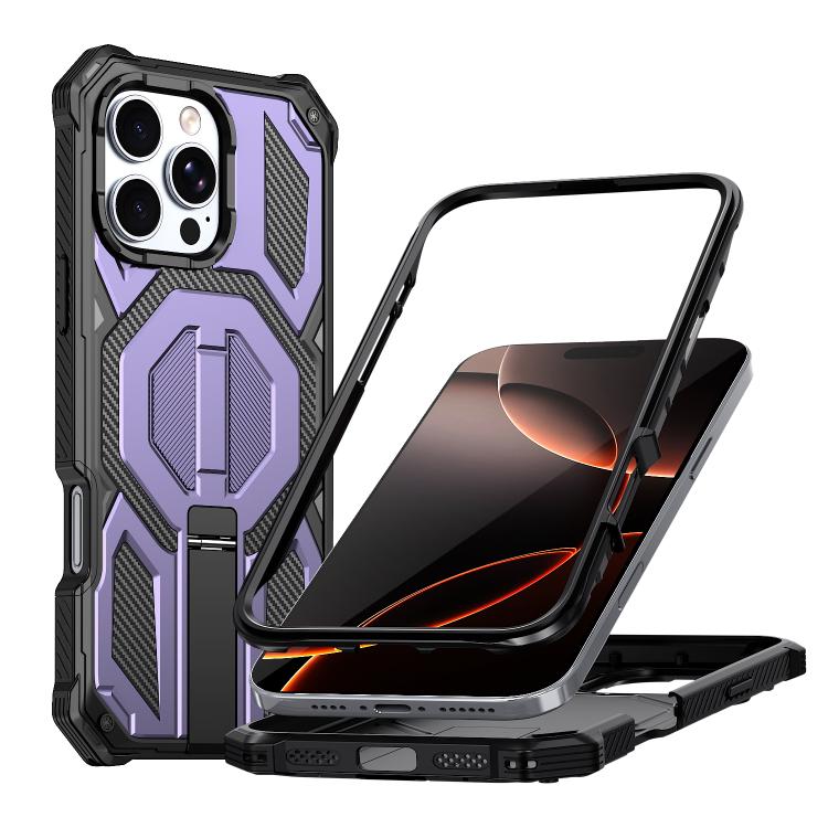 Ốp lưng điện thoại chống sốc từ tính có giá đỡ kim loại ẩn, dành cho iPhone 17 Pro Max, iPhone 17 Pro, iPhone 17, iPhone Air, iPhone 16 Pro Max, iPhone 16 Pro, iPhone 16 Plus, iPhone 16