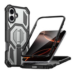 Ốp lưng điện thoại chống sốc từ tính có giá đỡ kim loại ẩn, dành cho iPhone 17 Pro Max, iPhone 17 Pro, iPhone 17, iPhone Air, iPhone 16 Pro Max, iPhone 16 Pro, iPhone 16 Plus, iPhone 16