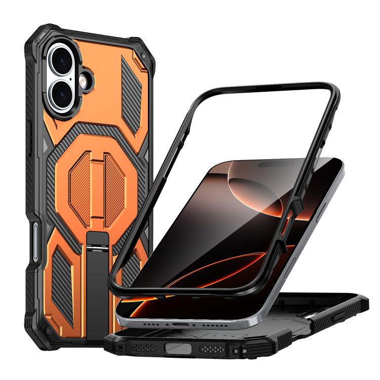 Ốp lưng điện thoại chống sốc từ tính có giá đỡ kim loại ẩn, dành cho iPhone 17 Pro Max, iPhone 17 Pro, iPhone 17, iPhone Air, iPhone 16 Pro Max, iPhone 16 Pro, iPhone 16 Plus, iPhone 16