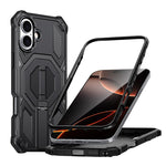 Ốp lưng điện thoại chống sốc từ tính có giá đỡ kim loại ẩn, dành cho iPhone 17 Pro Max, iPhone 17 Pro, iPhone 17, iPhone Air, iPhone 16 Pro Max, iPhone 16 Pro, iPhone 16 Plus, iPhone 16