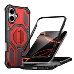 Ốp lưng điện thoại chống sốc từ tính có giá đỡ kim loại ẩn, dành cho iPhone 17 Pro Max, iPhone 17 Pro, iPhone 17, iPhone Air, iPhone 16 Pro Max, iPhone 16 Pro, iPhone 16 Plus, iPhone 16