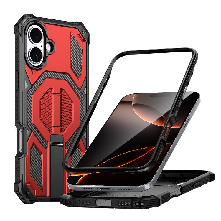 Ốp lưng điện thoại chống sốc từ tính có giá đỡ kim loại ẩn, dành cho iPhone 17 Pro Max, iPhone 17 Pro, iPhone 17, iPhone Air, iPhone 16 Pro Max, iPhone 16 Pro, iPhone 16 Plus, iPhone 16