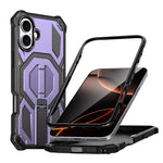 Ốp lưng điện thoại chống sốc từ tính có giá đỡ kim loại ẩn, dành cho iPhone 17 Pro Max, iPhone 17 Pro, iPhone 17, iPhone Air, iPhone 16 Pro Max, iPhone 16 Pro, iPhone 16 Plus, iPhone 16