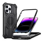 Ốp điện thoại chống sốc nam châm kèm giá đỡ kim loại ẩn, Dành cho iPhone 13 Pro