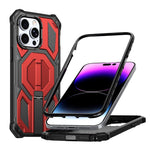 Ốp điện thoại chống sốc nam châm kèm giá đỡ kim loại ẩn, Dành cho iPhone 13 Pro