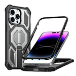 Ốp điện thoại chống sốc nam châm kèm giá đỡ kim loại ẩn, Dành cho iPhone 13 Pro