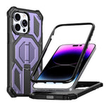 Ốp điện thoại chống sốc nam châm kèm giá đỡ kim loại ẩn, Dành cho iPhone 13 Pro