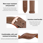 xDfind Rose Gold Buckle Black Shark Fine Grain Vegan Leather Watch Band, For Garmin Fenix 8/7/6/5 22mm, For Garmin Fenix 8/7S/6S/5S 20mm, For Garmin Forerunner 45 / 45S / Swim 2, For Garmin Forerunner 220/735/735XT/230/235, For Garmin Forerunner 35/30/35j
