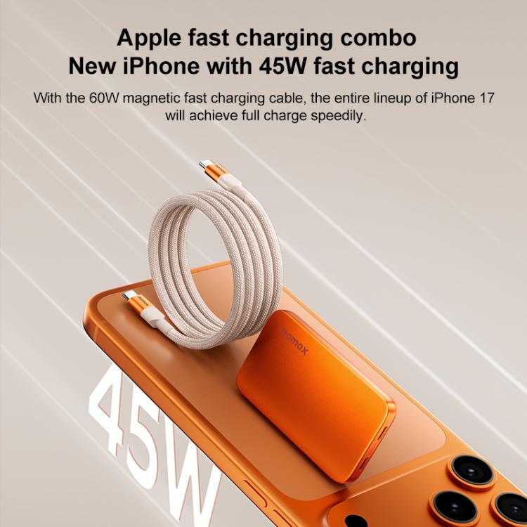 Bộ sạc nhanh GaN siêu mỏng 45W 2 cổng MOMAX UM79 1-Charge, phích cắm Mỹ