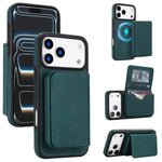 Ví nam châm tháo rời bằng da giả phong cách cổ điển có chống RFID, ốp lưng điện thoại, dành cho iPhone 17 Pro Max, iPhone 17 Pro