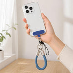 XDcase Dây đeo cổ tay chống mất điện thoại với khóa kim loại & vòng đệm, dài 10,6cm