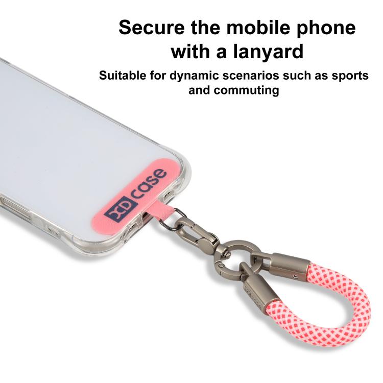XDcase Dây đeo cổ tay chống mất điện thoại với khóa kim loại & vòng đệm, dài 10,6cm