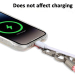XDcase Dây đeo cổ tay chống mất điện thoại với khóa kim loại & vòng đệm, dài 10,6cm