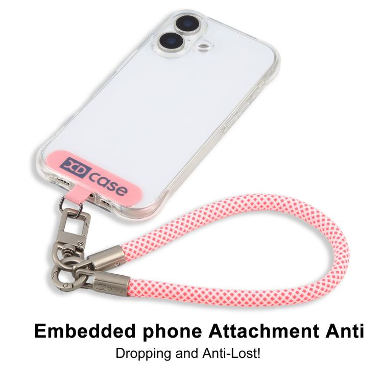 XDcase Dây đeo cổ tay chống mất điện thoại với khóa kim loại & vòng đệm, dài 18,9cm