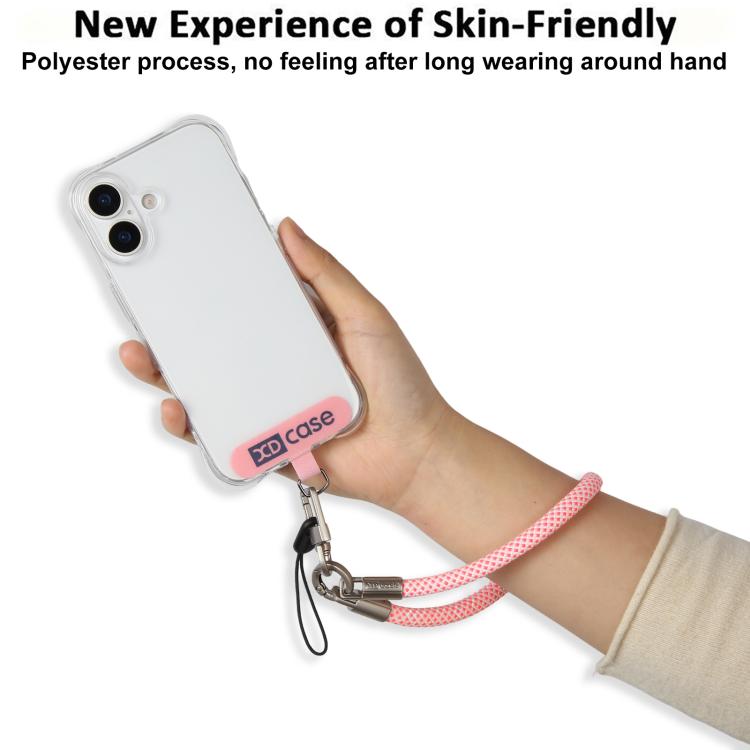 XDcase Dây đeo cổ tay chống mất điện thoại với khóa kim loại & vòng đệm, dài 18,9cm