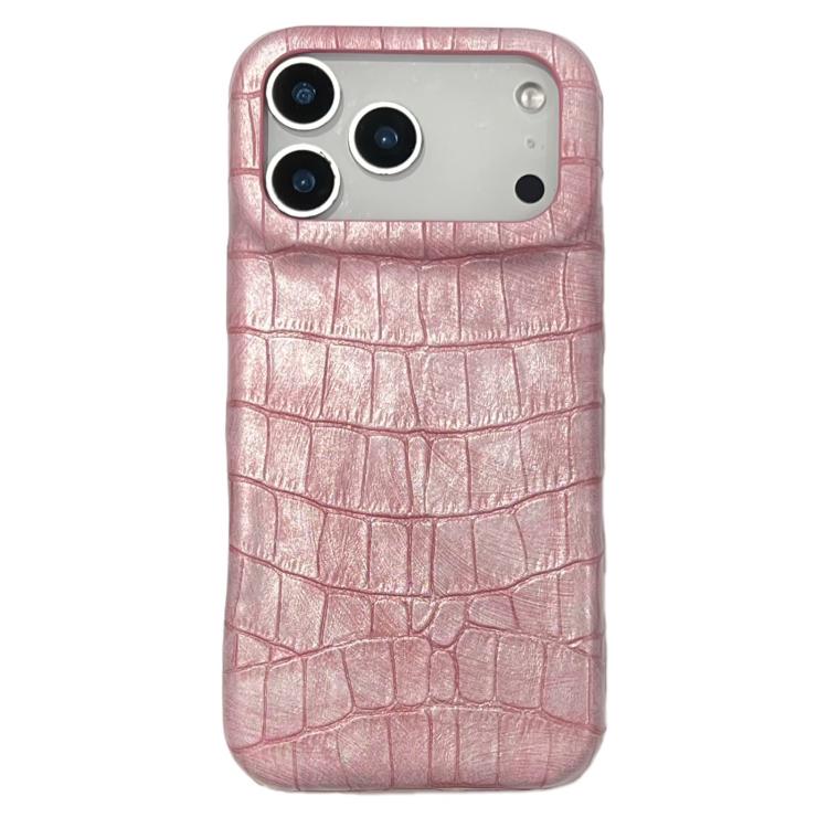 Ốp lưng điện thoại da thuần chay chống sốc họa tiết da cá sấu cổ điển, dành cho iPhone 17 Pro Max, iPhone 17 Pro