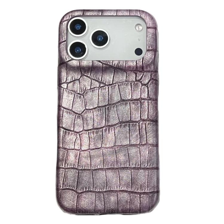 Ốp lưng điện thoại da thuần chay chống sốc họa tiết da cá sấu cổ điển, dành cho iPhone 17 Pro Max, iPhone 17 Pro