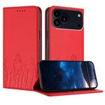Ốp điện thoại da thuần chay nam châm họa tiết bướm hoa tulip, dành cho iPhone 17e / 16e, dành cho iPhone 17 Pro Max, dành cho iPhone 17 Pro, dành cho iPhone 17