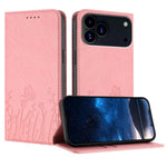Ốp điện thoại da thuần chay nam châm họa tiết bướm hoa tulip, dành cho iPhone 17e / 16e, dành cho iPhone 17 Pro Max, dành cho iPhone 17 Pro, dành cho iPhone 17