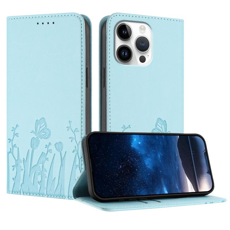 Ốp điện thoại da thuần chay nam châm họa tiết bướm hoa tulip, dành cho iPhone Air, dành cho iPhone 16 Pro Max, dành cho iPhone 16 Pro, dành cho iPhone 16 Plus