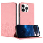 Ốp điện thoại da thuần chay nam châm họa tiết bướm hoa tulip, dành cho iPhone Air, dành cho iPhone 16 Pro Max, dành cho iPhone 16 Pro, dành cho iPhone 16 Plus