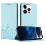 Ốp điện thoại da thuần chay nam châm họa tiết bướm hoa tulip, dành cho iPhone Air, dành cho iPhone 16 Pro Max, dành cho iPhone 16 Pro, dành cho iPhone 16 Plus