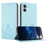 Ốp điện thoại da thuần chay nam châm họa tiết bướm hoa tulip, dành cho iPhone Air, dành cho iPhone 16 Pro Max, dành cho iPhone 16 Pro, dành cho iPhone 16 Plus