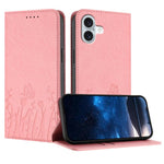 Ốp điện thoại da thuần chay nam châm họa tiết bướm hoa tulip, dành cho iPhone Air, dành cho iPhone 16 Pro Max, dành cho iPhone 16 Pro, dành cho iPhone 16 Plus