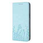 Ốp điện thoại da thuần chay họa tiết bướm hoa tulip có nam châm, Dành cho iPhone 15, Dành cho iPhone 14 Plus, Dành cho iPhone 14, Dành cho iPhone 14 Pro