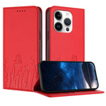 Ốp điện thoại da thuần chay họa tiết bướm hoa tulip có nam châm, Dành cho iPhone 15, Dành cho iPhone 14 Plus, Dành cho iPhone 14, Dành cho iPhone 14 Pro