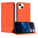 Ốp điện thoại da thuần chay họa tiết bướm hoa tulip có nam châm, Dành cho iPhone 15, Dành cho iPhone 14 Plus, Dành cho iPhone 14, Dành cho iPhone 14 Pro