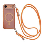 Ốp lưng điện thoại nam châm mạ acrylic trong suốt đính đá pha lê, kèm dây đeo chéo bên phải, dành cho iPhone 17 Pro Max, iPhone 17 Pro, iPhone 17, iPhone Air, iPhone 16 Pro Max, iPhone 16 Pro, iPhone 16 Plus, iPhone 16