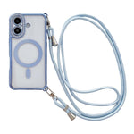 Ốp lưng điện thoại nam châm mạ acrylic trong suốt đính đá pha lê, kèm dây đeo chéo bên phải, dành cho iPhone 17 Pro Max, iPhone 17 Pro, iPhone 17, iPhone Air, iPhone 16 Pro Max, iPhone 16 Pro, iPhone 16 Plus, iPhone 16