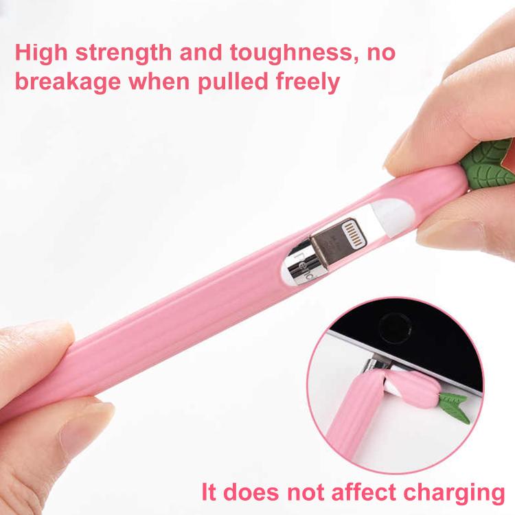 Ốp bút cảm ứng silicone chống trượt họa tiết trái cây & rau củ XDcase, dành cho Apple Pencil Pro / 2