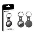 Ốp bảo vệ da thuần chay XDcase kèm vòng kim loại, 1 chiếc (xanh dương), 1 chiếc (nâu), 1 chiếc (xám), 1 chiếc (đen), 1 chiếc (đỏ)