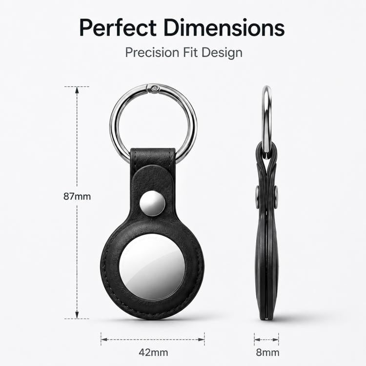 Ốp bảo vệ da thuần chay XDcase kèm vòng kim loại, 1 chiếc (xanh dương), 1 chiếc (nâu), 1 chiếc (xám), 1 chiếc (đen), 1 chiếc (đỏ)
