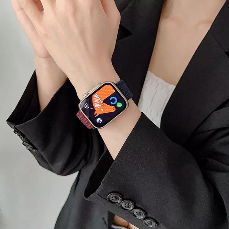 Dây đồng hồ nylon dệt khóa xDfind, dành cho Apple Watch 42 / 44 / 45 / 46 / 49mm, dành cho Apple Watch 38 / 40 / 41 / S10 42mm