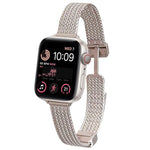 Dây đồng hồ thép không gỉ khóa nam châm xDfind Wheat Ear, dành cho Apple Watch 42 / 44 / 45 / 46 / 49mm, dành cho Apple Watch 38 / 40 / 41 / S10 42mm