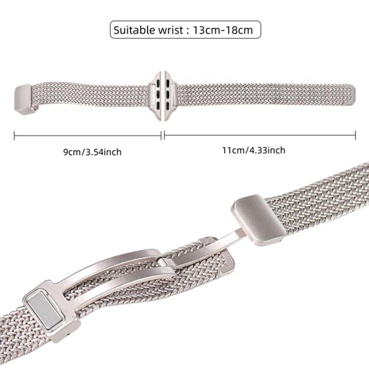 Dây đồng hồ thép không gỉ khóa nam châm xDfind Wheat Ear, dành cho Apple Watch 42 / 44 / 45 / 46 / 49mm, dành cho Apple Watch 38 / 40 / 41 / S10 42mm