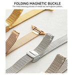 Dây đồng hồ thép không gỉ khóa nam châm xDfind Wheat Ear, dành cho Apple Watch 42 / 44 / 45 / 46 / 49mm, dành cho Apple Watch 38 / 40 / 41 / S10 42mm