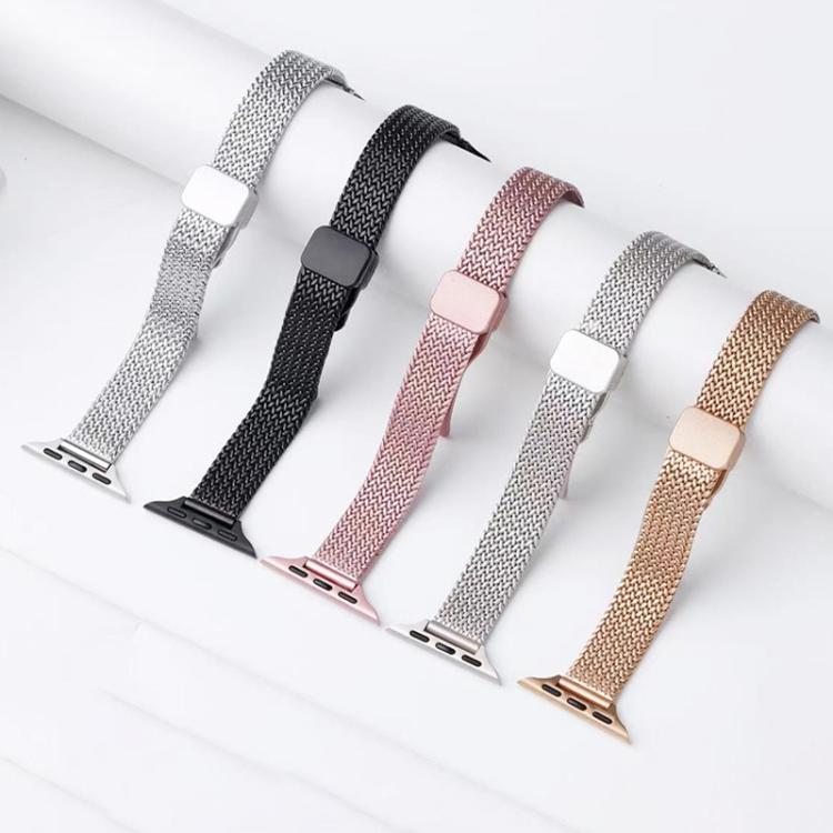 Dây đồng hồ thép không gỉ khóa nam châm xDfind Wheat Ear, dành cho Apple Watch 42 / 44 / 45 / 46 / 49mm, dành cho Apple Watch 38 / 40 / 41 / S10 42mm